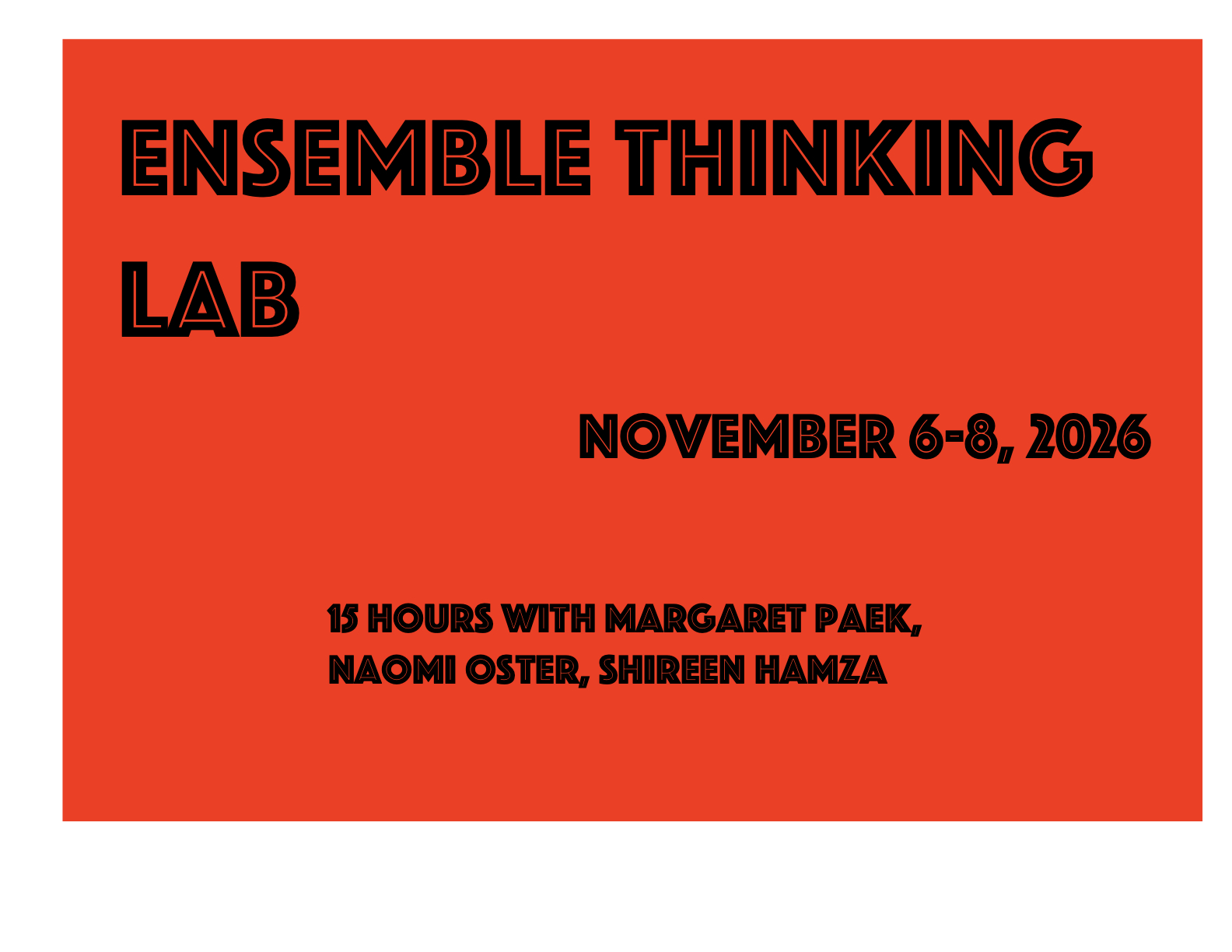 Ensemble Thinking Lab