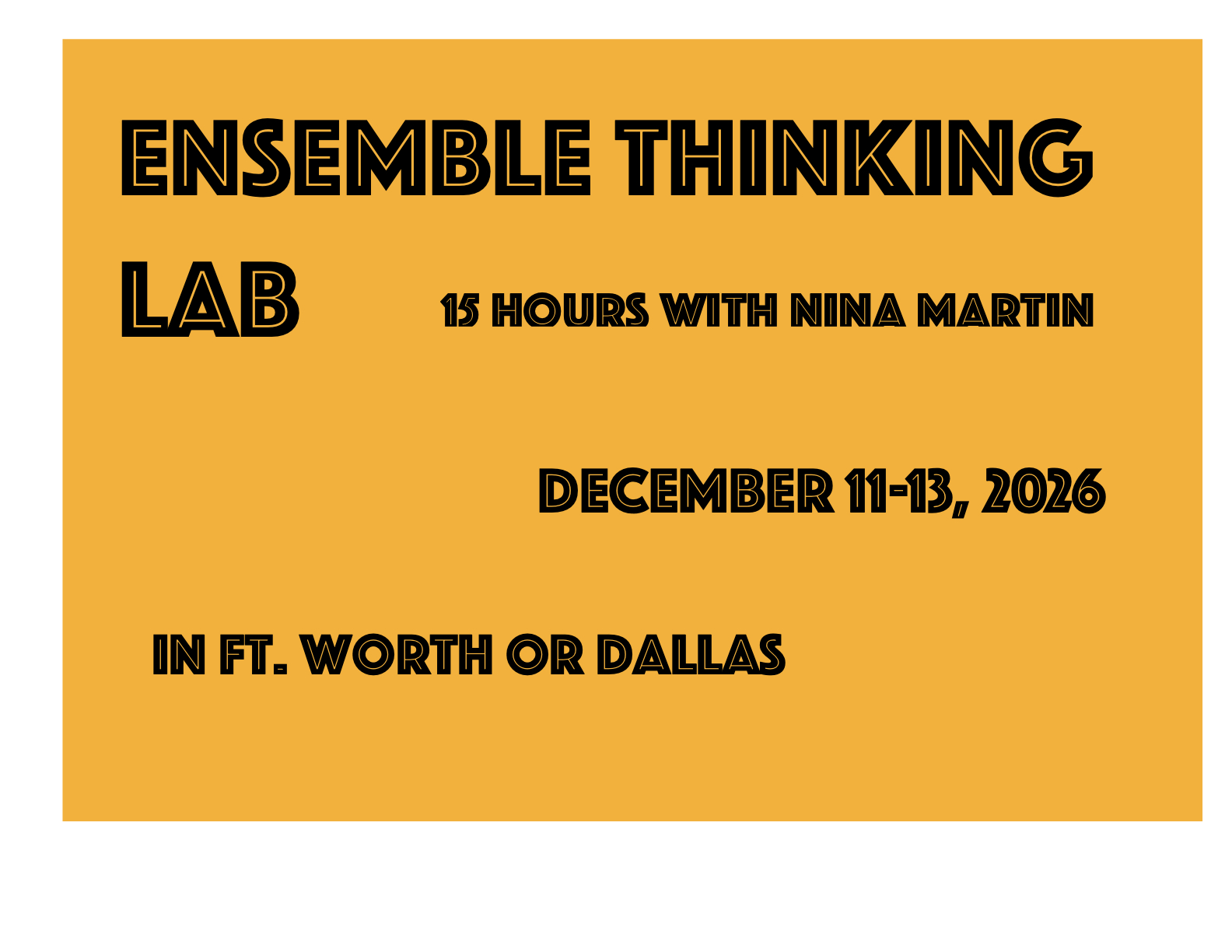 Ensemble Thinking Lab